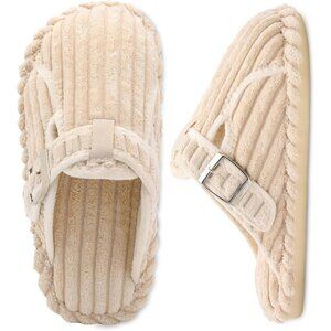 Comfy Corduroy Clogs: Women's Slip-On House Shoes with Memory Foam & Safety Sole